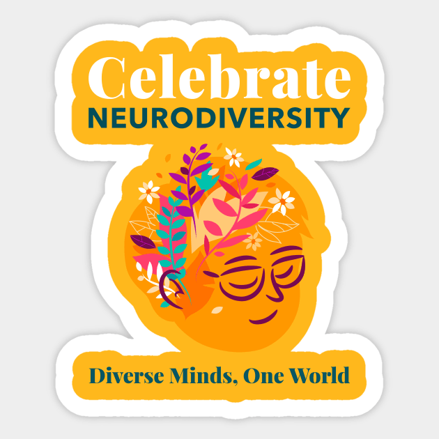 Celebrate Neurodiversity Sticker by UrbanPrintCollective